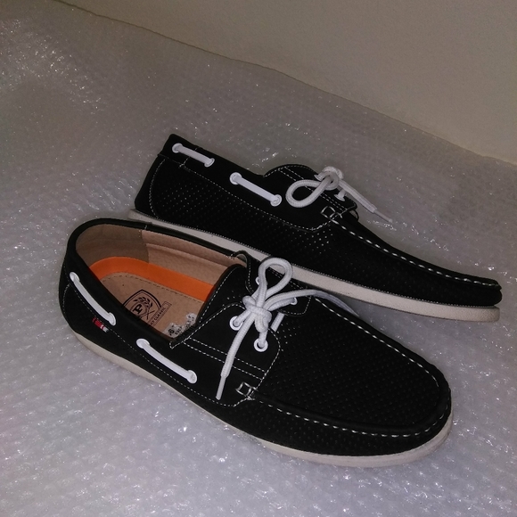 Mens Phat Farm Classic Boat Shoe Blwh 
